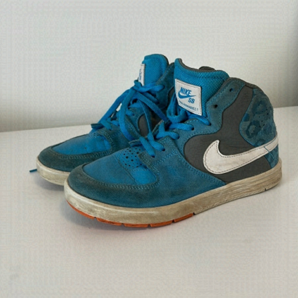 Kids Nike SB High Tops Turquoise Size 13.5